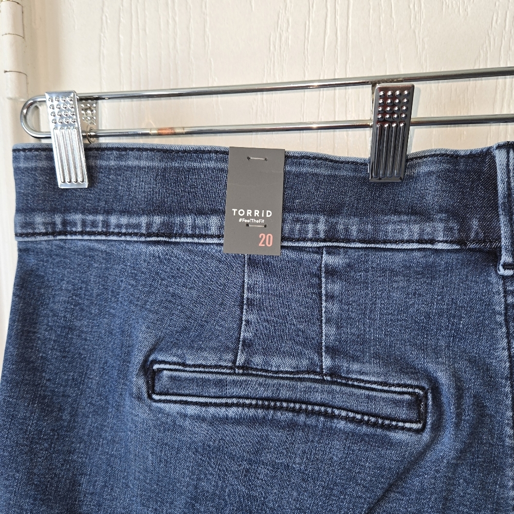 Torrid Refined Denim Trouser Shorts - Picture 9 of 13